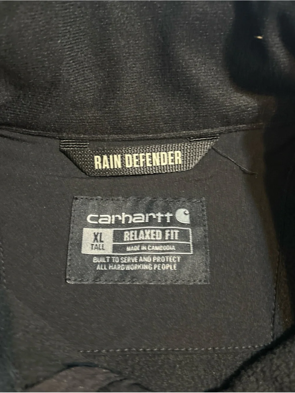 Carhartt Men's Galesburg Softshell Jacket, Black, X-Large Tall Relaxed Fit